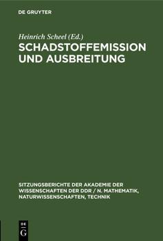 Hardcover Schadstoffemission Und Ausbreitung [German] Book