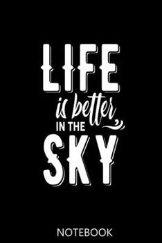 Skydiving Notebook: A 100 Page Journal of Dot Grid Interior | Parachute Logbook