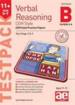 Loose Leaf 11+ Verbal Reasoning Year 5-7 CEM Style Testpack B Papers 5-8: CEM Style Practice Papers Book