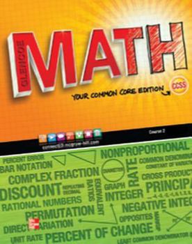 Paperback Glencoe Math, Course 2, Student Edition, Volume 1 Book