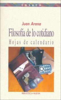 Paperback Filosofía de lo cotidiano: Hojas de Calendario [Castillian] Book