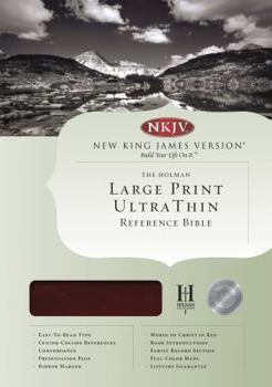 Imitation Leather Ultrathin Large Print Reference Bible-NKJV [Large Print] Book