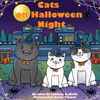 Paperback Cats on Halloween Night Book