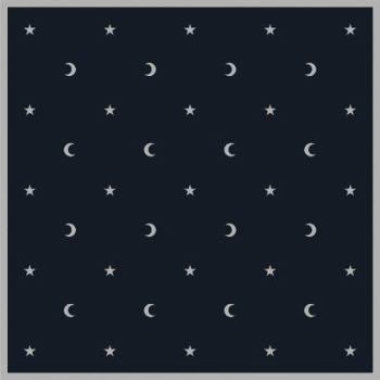 Rag Book Moon & Stars Velvet Cloth Book