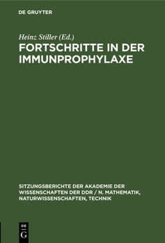 Hardcover Fortschritte in Der Immunprophylaxe [German] Book