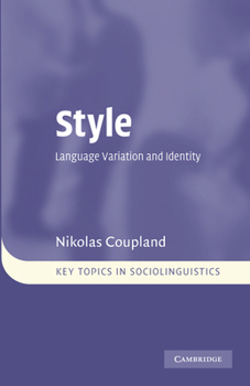 Paperback Style: Language Variation and Identity Book