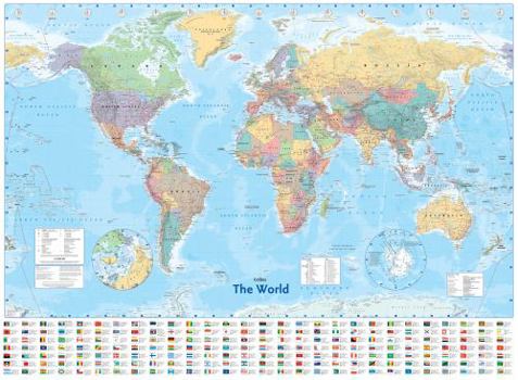 Map Collins World Wall Laminated Map Book