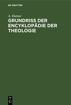 Hardcover Grundriss der Encyklopädie der Theologie [German] Book