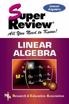 Paperback Linear Algebra Super Review Book