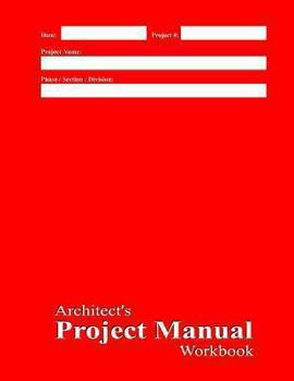 Paperback Architect's Project Manual Workbook: Red Cover Book