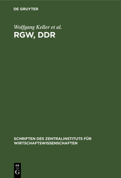 Hardcover Rgw, DDR: 25 Jahre Zusammenarbeit [German] Book