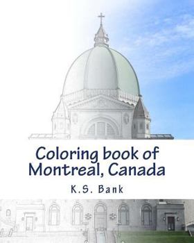 Paperback Coloring book of Montreal, Canada Book