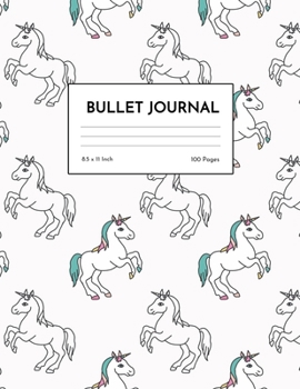 Bullet Journal: Simple Unicorn Dot Grid Notebook - Dotted Note Pad for Kids, Girls, Teens, Tweens, Women - Gifts for Birthday and Christmas | Design 98832