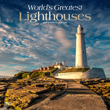 Calendar Lighthouses, World's Greatest 2024 Square Foil Book