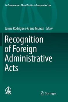 Paperback Recognition of Foreign Administrative Acts Book