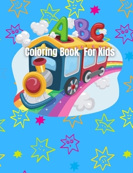 A B C Coloring Book For Kids: Alphabet Coloring Book for Kids Ages 2-4. Colorful and Playful Stars Seamless Pattern Coloring Book.
