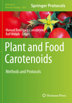 Paperback Plant and Food Carotenoids: Methods and Protocols Book