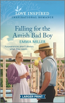 Mass Market Paperback Falling for the Amish Bad Boy: An Uplifting Inspirational Romance [Large Print] Book