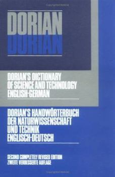 Hardcover Dorian's Dictionary of Science and Technology: Second Revised Edition Book