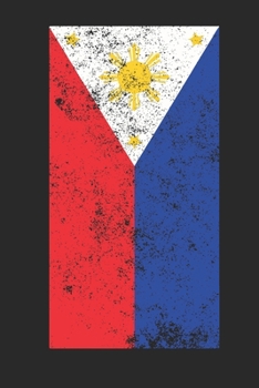 Paperback Philippines Flag: Blank Lined Philippines Flag Notebook for Filipinos - 6x9 Inch - 120 Pages Book