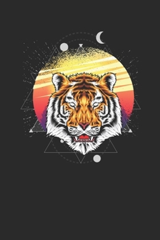 Retro Tiger: Tigers Notebook, Graph Paper (6" x 9" - 120 pages) ~ Animal Themed Notebook for Daily Journal, Diary, and Gift