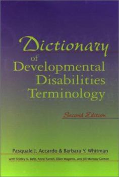 Paperback Dictionary of Developmental Disabilities Terminology Book