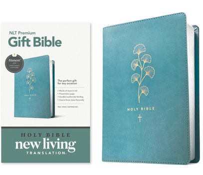Imitation Leather Premium Gift Bible Nlt, Filament Enabled (Leatherlike, Teal Cross, Red Letter) Book
