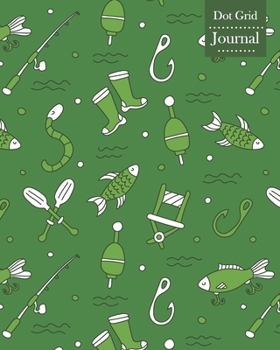 Paperback Dot Grid Journal: Notebook Planner with Fishing Themed Cover Design Book