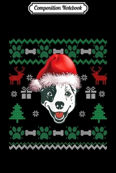 Composition Notebook: Australian Cattle Santa Hat Christmas Ugly Sweater Pajama  Journal/Notebook Blank Lined Ruled 6x9 100 Pages