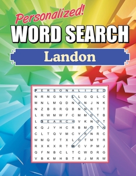 Landon Word Search Book: Large Print Word Find Puzzles