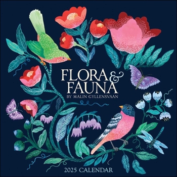 Calendar Flora & Fauna by Malin Gyllensvaan 2025 Wall Calendar Book