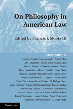 Paperback On Philosophy in American Law Book