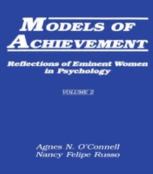 Hardcover Models of Achievement: Reflections of Eminent Women in Psychology, Volume 2 Book