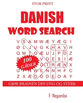 Paperback Danish Word Search [Danish] [Large Print] Book