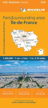 Loose Leaf France: Paris and Surrounding Areas Map 514 [French] Book