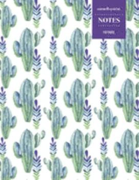 Cornell System Notes 110 Pages: Cactus Notebook for Professionals and Students, Teachers and Writers | Succulent Llama Pattern