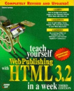 Paperback Teach Yourself Web Publishing with HTML 3.2 in a Week Book
