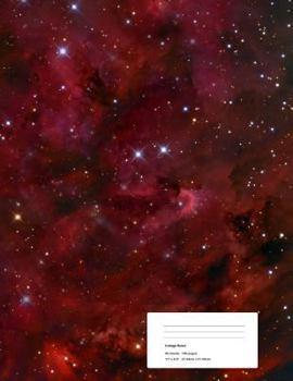 Paperback Nebula Composition Notebook: College Ruled 90 Sheets 8.5" x11" Book