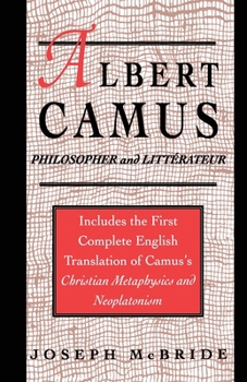 Paperback Albert Camus: Philosopher and Littrateur Book