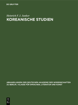 Hardcover Koreanische Studien [German] Book