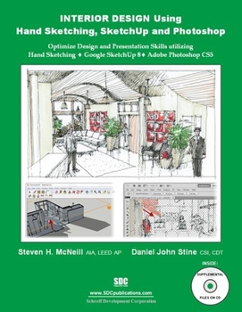 Paperback Interior Design Using Hand Sketching, Sketchup and Photoshop Book