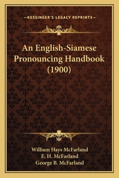 Paperback An English-Siamese Pronouncing Handbook (1900) Book