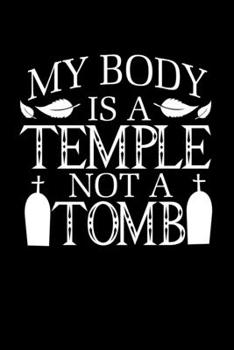 Paperback Notebook: Vegetarian vegan grave temple animal lover gift 120 Pages, 6x9 Inches, Dot Grid Book