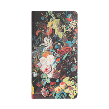 Misc. Van Huysum Slim Lined Hardcover Journal, 176pg, 85gsm by Paperblanks (Still Life Burst) Book
