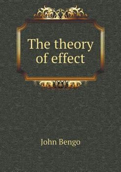 Paperback The theory of effect Book