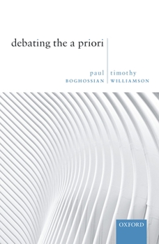 Hardcover Debating the a Priori Book