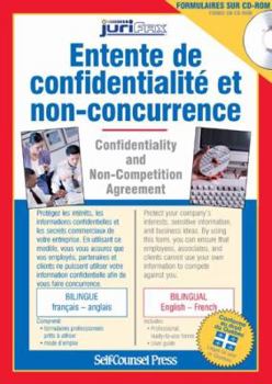 CD-ROM Entente De Confidentialite´ Et Non Concurrence Confidentiality And Non Competition Agreement [French] Book