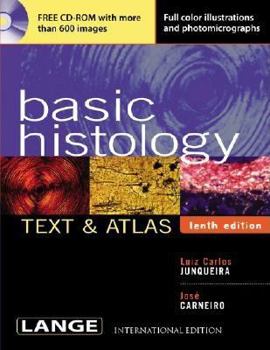 Hardcover Basic Histology: Text & Atlas Book