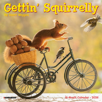 Mini-Disc Gettin' Squirrelly 2026 Mini Wall Calendar Book