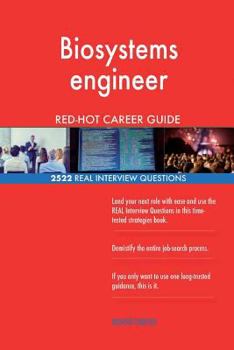 Paperback Biosystems engineer RED-HOT Career Guide; 2522 REAL Interview Questions Book